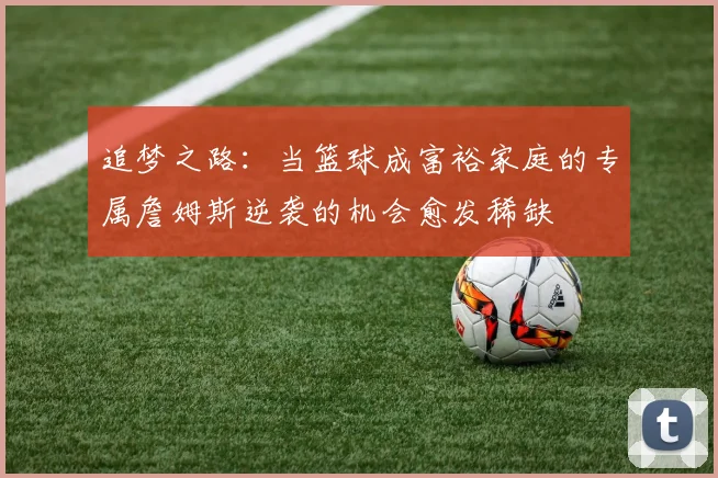 追梦之路：当篮球成富裕家庭的专属詹姆斯逆袭的机会愈发稀缺